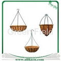 Wire Hanging Basket with Coco Liner Sets 2