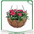 Wire Hanging Basket with Coco Liner Sets 4