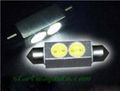 led light, led lamps, auto led light,Festoon 6pcs super flux light Car LED Lamp 1