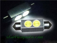 led light, led lamps, auto led light,Festoon 6pcs super flux light Car LED Lamp