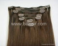 clip human hair extension