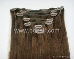 clip human hair extension