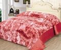 polyester plush blanket rose design 2