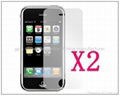 Screen protector for apple iphone,iphone 3G/3GS,2PCS packed 1