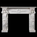 Marble Stone Fireplace Mantel