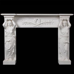 Marble Stone Fireplace Mantel