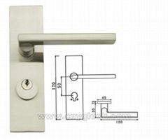 concise handle lock
