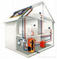 Split pressure solar hot water heater system 1