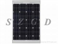 80W 18V monocrystalline solar panel