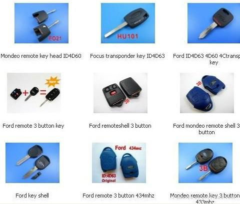 ford transponder key shell ID8C  3