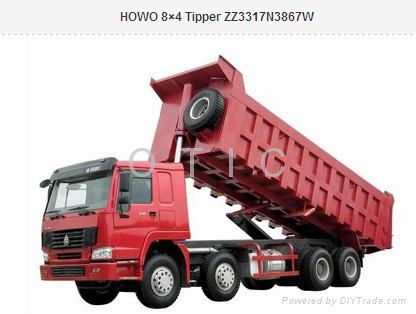 SINOTRUCK HOWO 8X4 TIPPER TRUCK