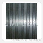 Wide/Fine Ribbed Rubber Sheet