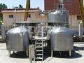 4 vessels stainless steel 2t mash system