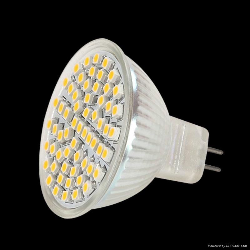 MR16 smd LED Spotlight with 60pcs 3528SMD