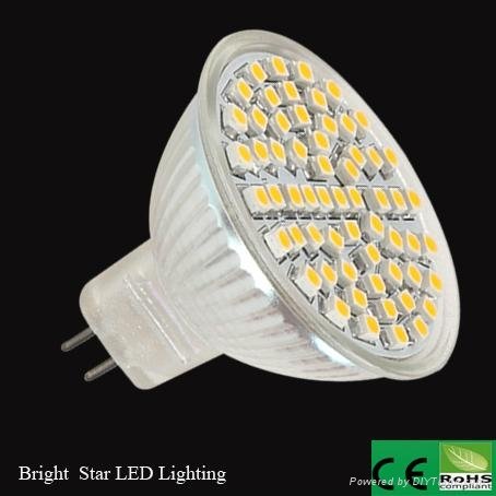 MR16 smd LED Spotlight with 60pcs 3528SMD 3