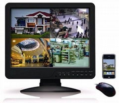 4CH H.264 Stand-alone DVR with 15" LCD