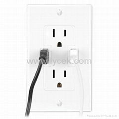 USB Wall Outlet for iPhone 5,iPad mini