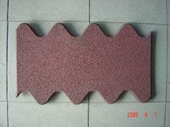 Interlocking Z-Brick Rubber Tile/flooring