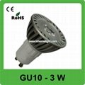 3W GU10 led bulbs for indoor use