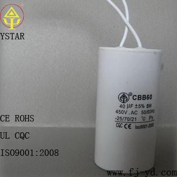 CBB60 Motor Run Capacitor Plastic Can 450VAC 3mfd- 120uf  5