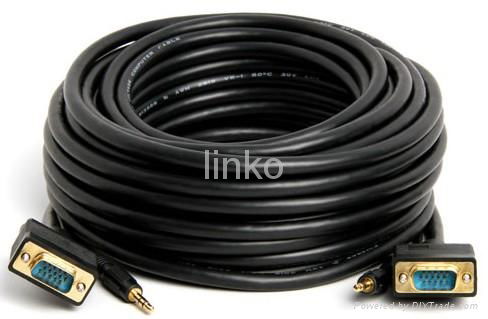 VGA cable for computer monitor, DB15 2