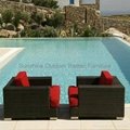 Woven wicker deep seating set - Terrace outdoor furniture 3