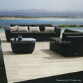 Wicker lounge funiture - garden sectional rattan sofa 2