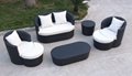 Outdoor Furniture - Rattan Sofa set 5