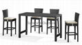 Patio Bistro Set - Rattan Bar table and chair 4