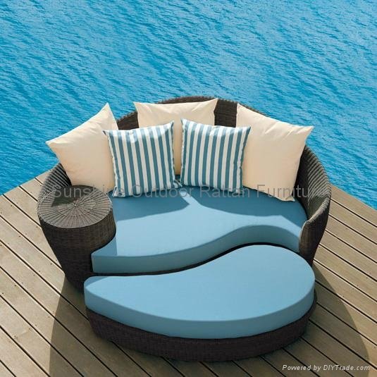 Outdoor funiture - Rattan Lounge Chair/Sun Bed 5