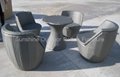Leisure Rattan Chair Set - Flower Vase Design 2