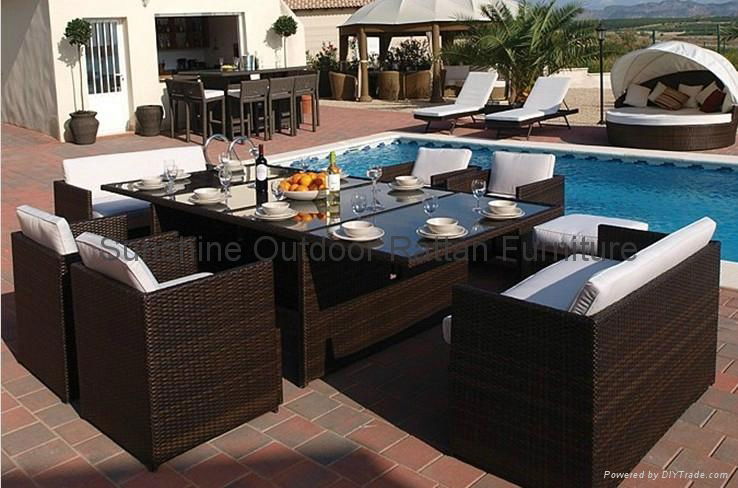 Luxury banquet dining set for 12p - 2012 outdoor/open air furniture