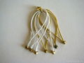 elastic cord with metal barb