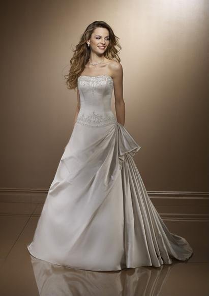 2011 new design white sexy beads& embroidery wedding/bridal dress with fishtail