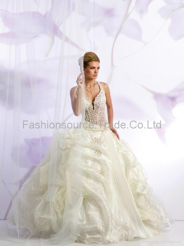 My lady bridal new design beads& embroidery wedding/bridal dress with fishtail