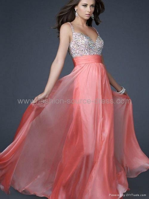 2012 Custom Made Top Quality Chiffon Beaded Sparkly Party Prom Evening ...