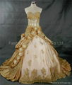 Taffeta Hollow beaded bodice and roses