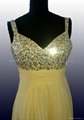 2012 Custom Made Top Quality Chiffon Beaded Sparkly Party Prom Evening Dress 5