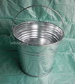 Galvanized metal bucket 1