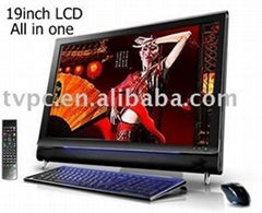 (PT19BS) 19 inch LCD all in one pc tv, desktop computer with tv functions