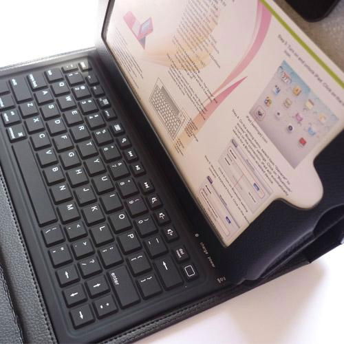 leather buletooth keyboard for ipad 2