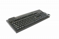 Cherry Key POS keyboard with MSR reader and smart card reader