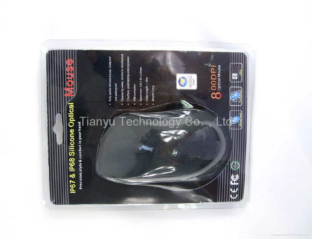 Dustproof and waterproof silicone  Mouse 4