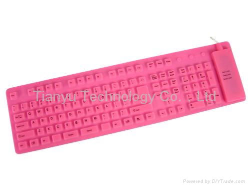 109-key flexible roll up  keyboard  3