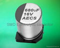electrolytic capacitor surface mount , SMD capacitor, Chip aluminum capacitor