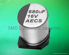 electrolytic capacitor surface mount , SMD capacitor, Chip aluminum capacitor