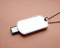 Dog tag USB flash drive