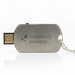 Dog tag USB flash drive