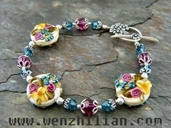 colored glaze bracelet