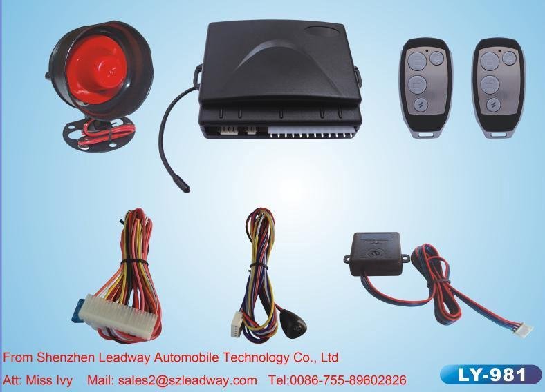car alarm system with trunk release function